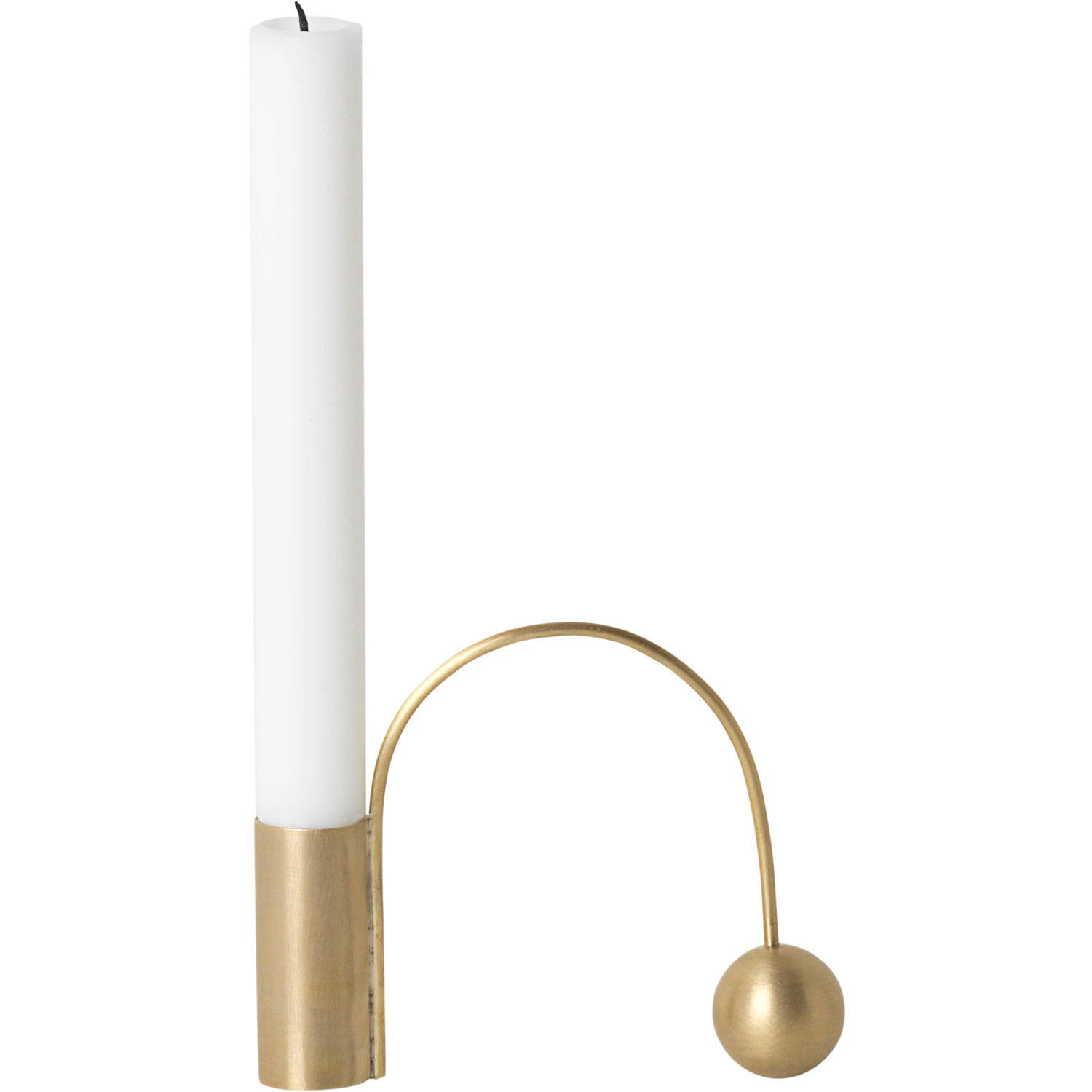 Ferm Living Balance Lysestage - Lysestager Messing - 5735