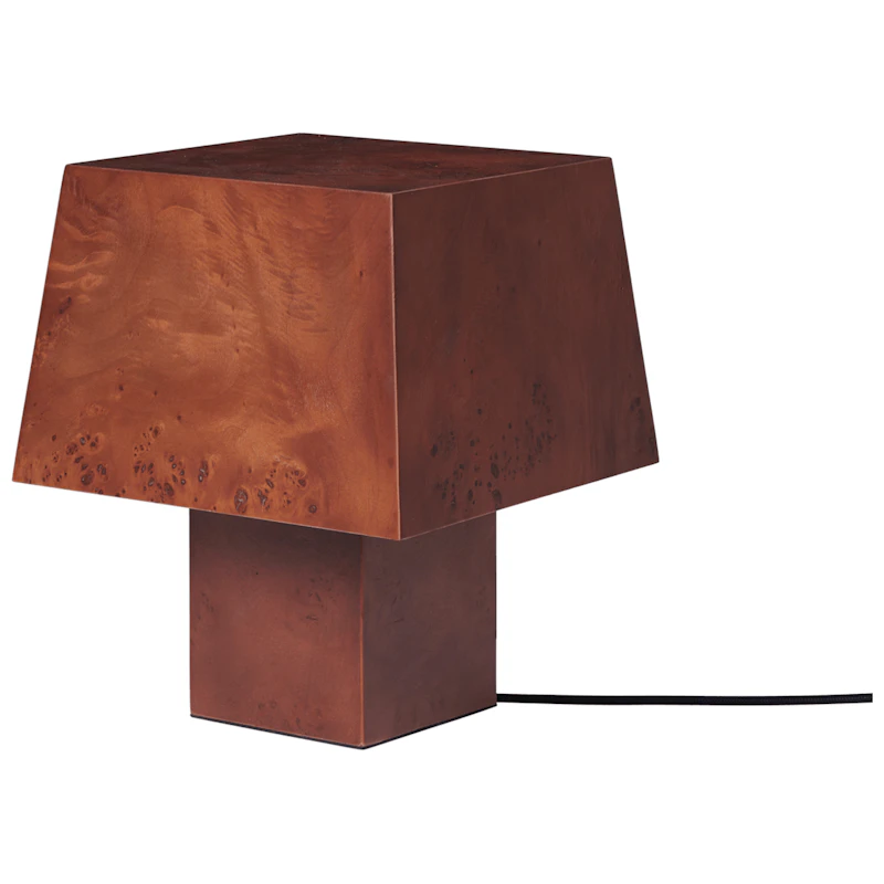 Burl Bordlampe, Mørk Bejdset
