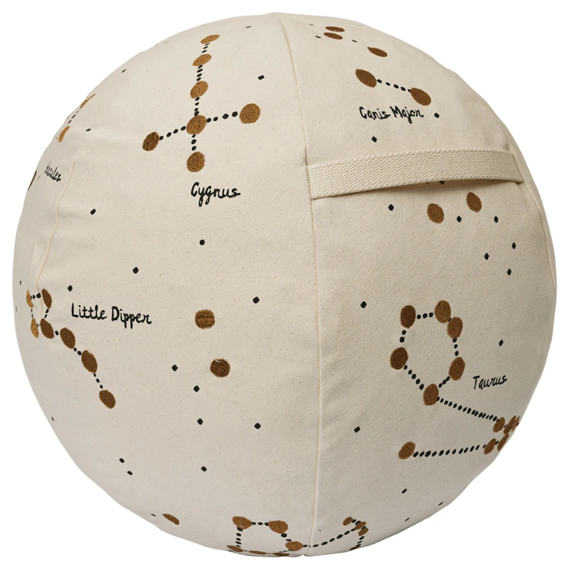 Constellation Pouf - Dark Blue Puf Beige