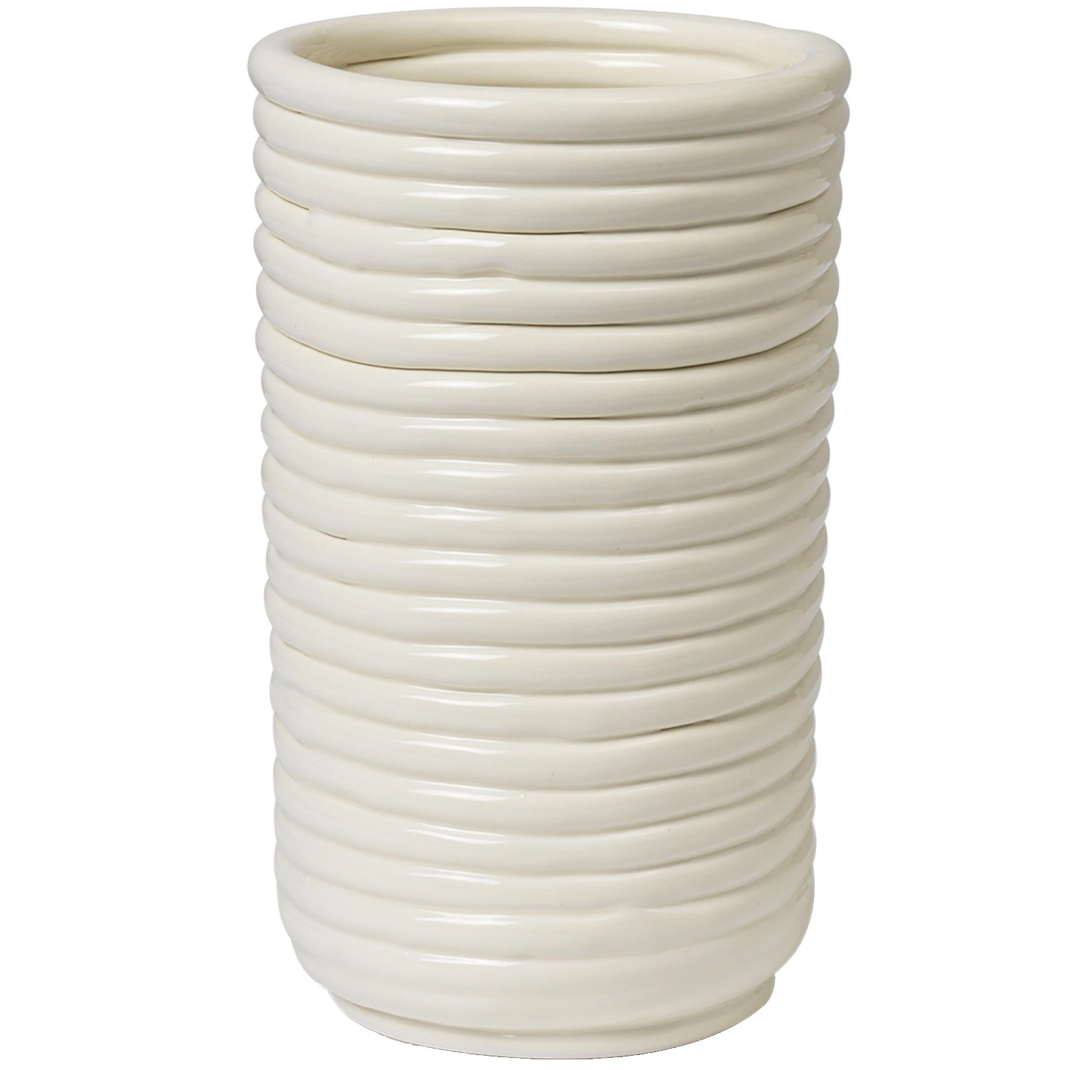 Ferm Living Corduroy Vase H21 Cm Offwhite - Vaser Keramik Off-White - 1104269924