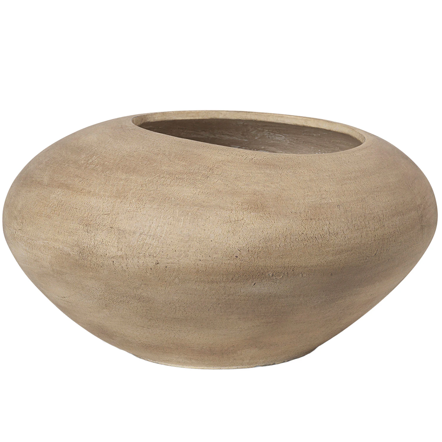 Ferm Living Dodu Krukke H: 30 Cm - Krukker Cement Lysebrun - 1104267526