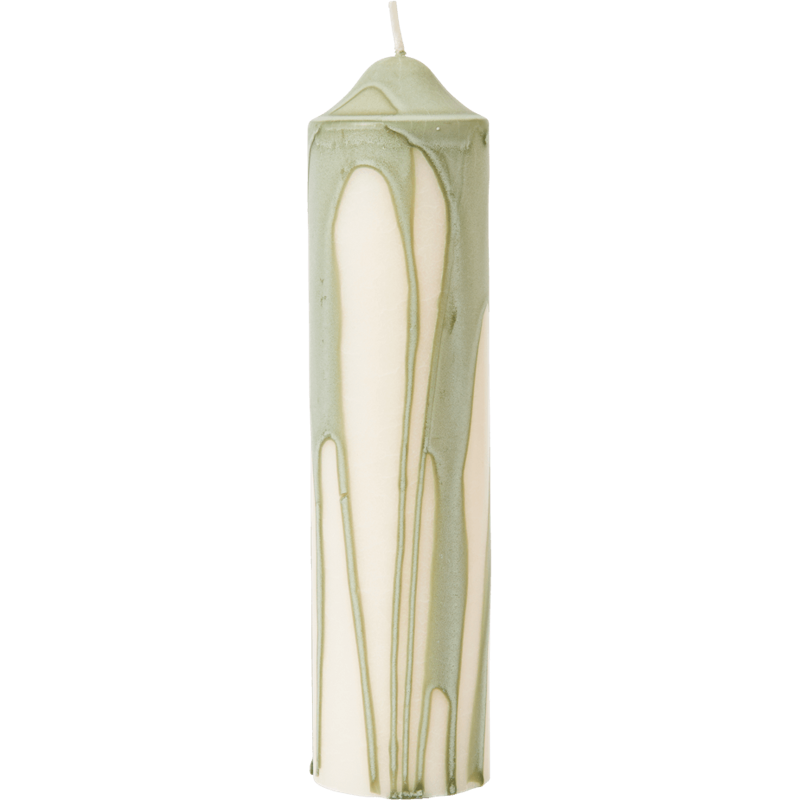 Dryp Bloklys 20 cm, Tea Green