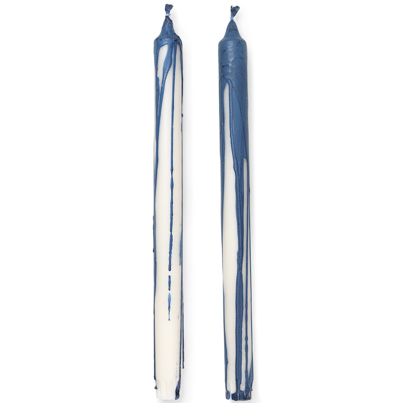 Dryp Stearinlys 30 cm 2-pak, Deep Blue