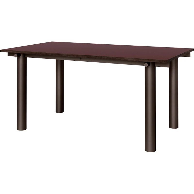 Atura Spisebord 90x160 cm, Dark Chocolate / Bourgogne