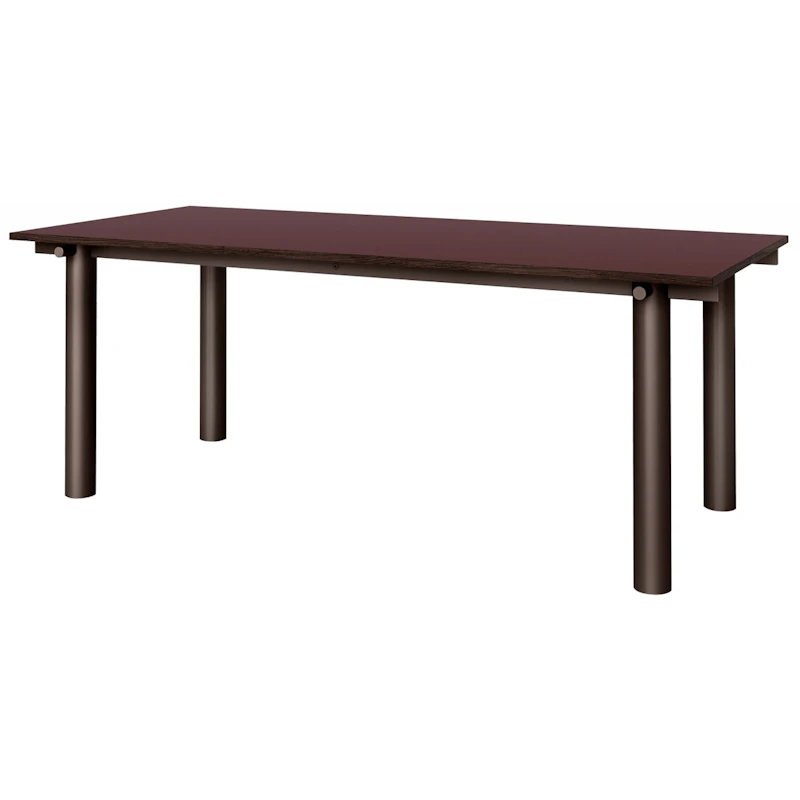 Atura Spisebord 90x200 cm, Dark Chocolate / Bourgogne