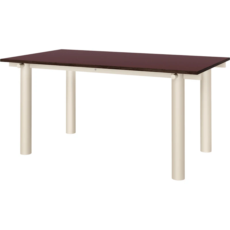 Atura Spisebord 90x160 cm, Lys Cashmere / Bourgogne