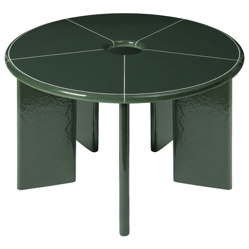 Deya Bord Ø120, Mørkegrønt