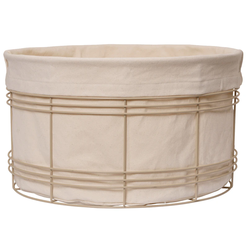 Fio Vasketøjskurv H30 cm, Cashmere/natural