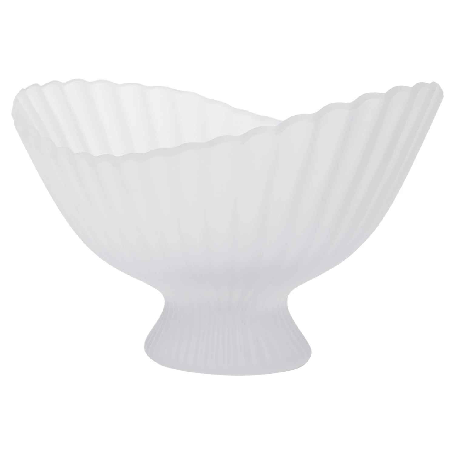 Ferm Living Fountain Sk&aring;l Frostet Glas W41 Cm - Serveringssk&aring;le Genbrugsglas Klar - 1104272629