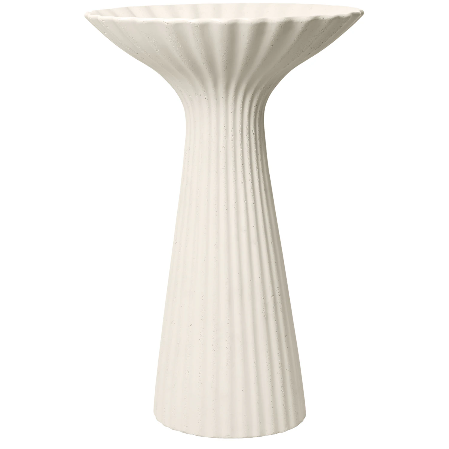 Ferm Living Fountain Piedestalsk&aring;l H75 Cm Ivory - Serveringssk&aring;le Beton Elfenben - 1104272746