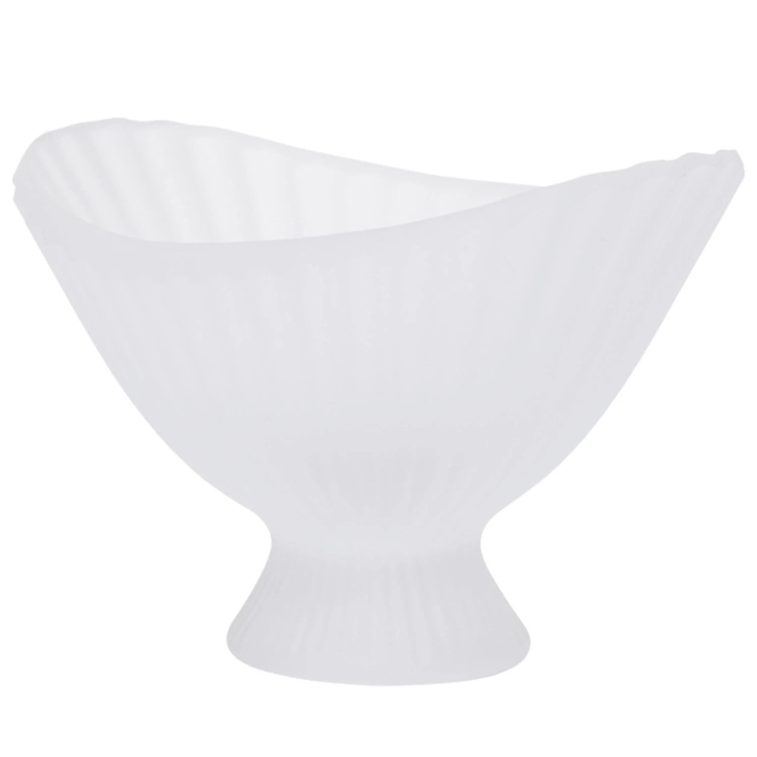 Ferm Living Fountain Sk&aring;l Frostet Glas W21 Cm - Serveringssk&aring;le Genbrugsglas Klar - 1104272628