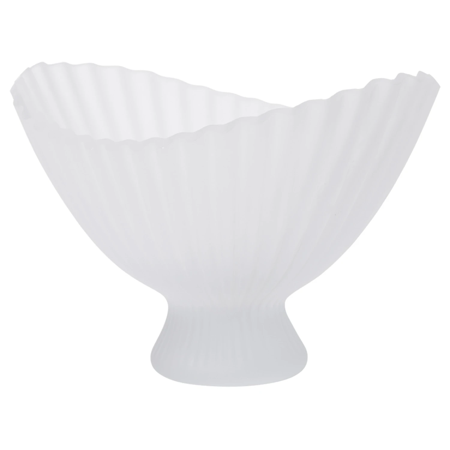 Ferm Living Fountain Sk&aring;l Frostet Glas W29 Cm - Serveringssk&aring;le Genbrugsglas Klar - 1104272627