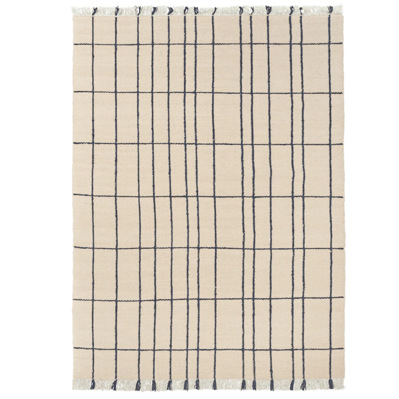 Sen Tæppe 140x200 cm, Indigo