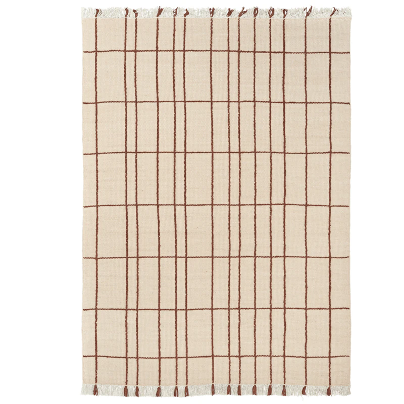 Sen Tæppe 140x200 cm, Kastanje