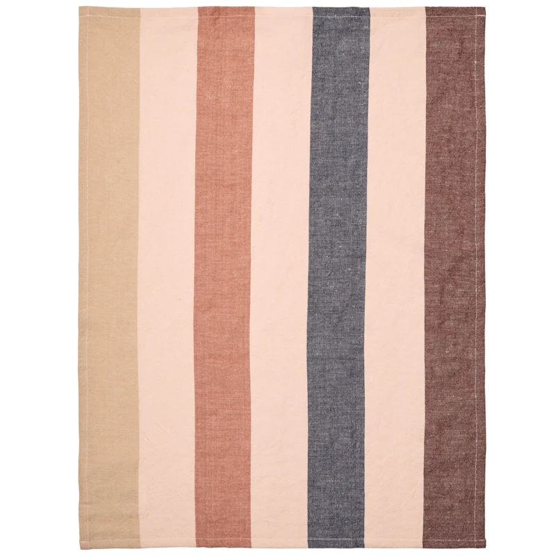 Hale Viskestykke 50x70 cm, Mocca/Indigoblåt