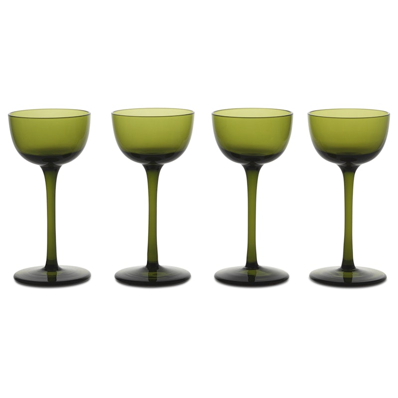 Host Liqueur Glasses 4-pack, Moss Green