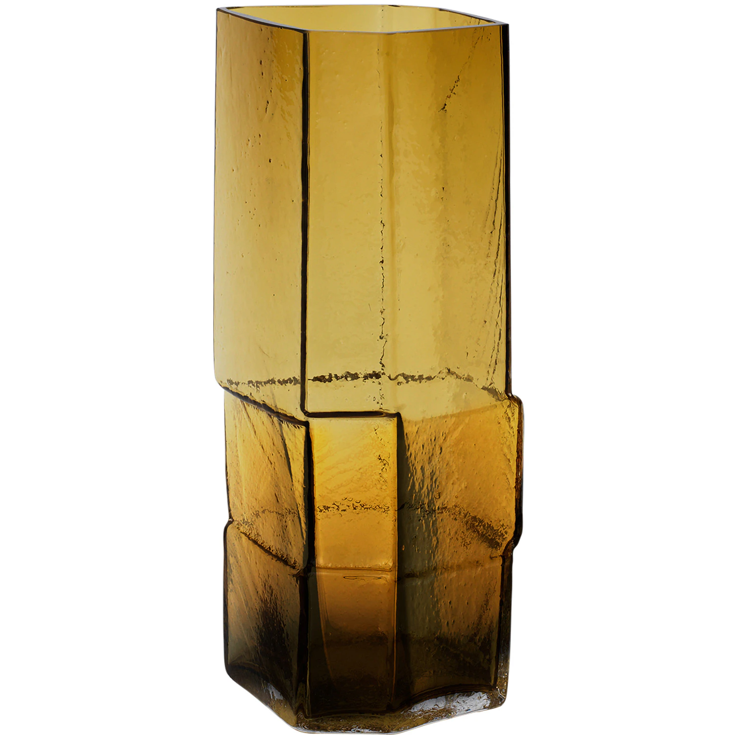 Ferm Living Muro Vase 30 Cm Amber - Vaser Mundbl&aelig;st Glas Rav - 1104270744