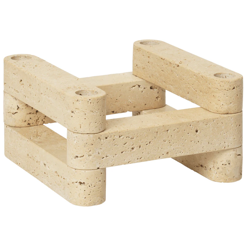 Newel Lysestage Travertin