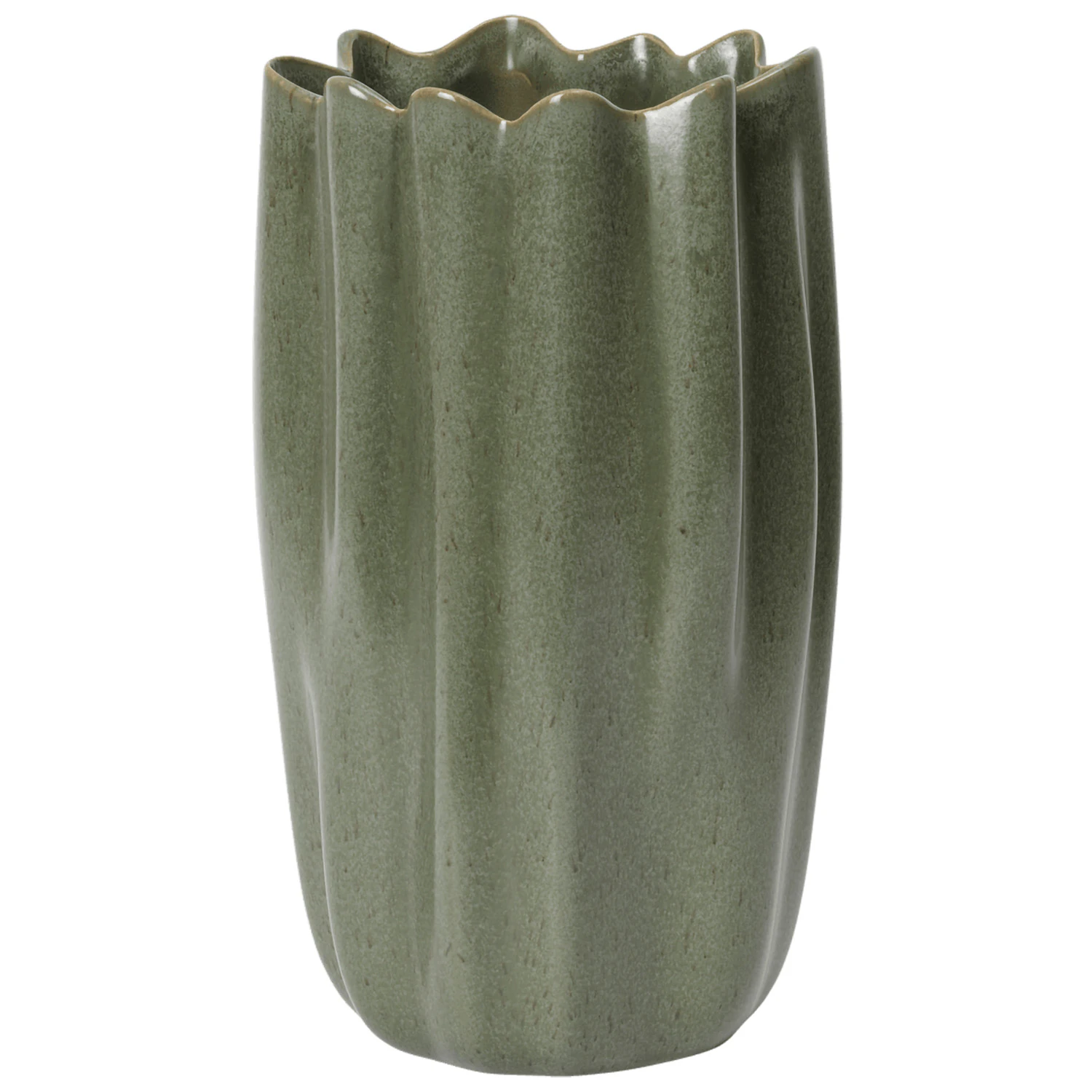Ferm Living Nium Vase 23 Cm - Vaser Stent&oslash;j Dark sage - 1104272493