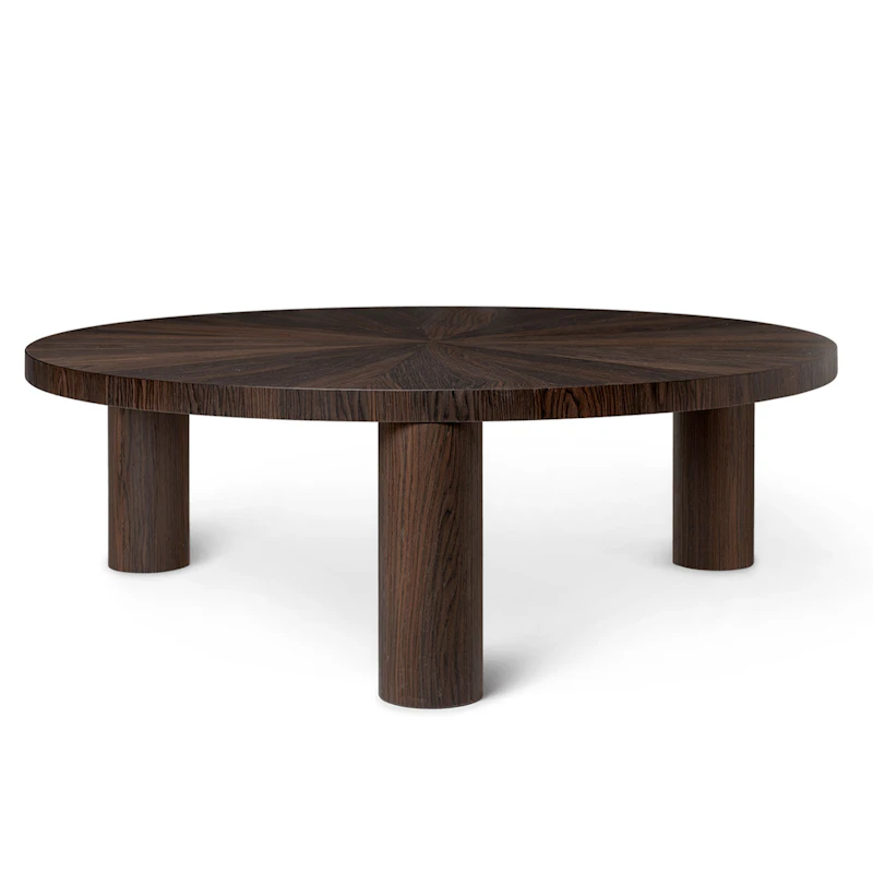 Post Sofabord Smoked Oak Star Ø100 x 33,4 cm / Large