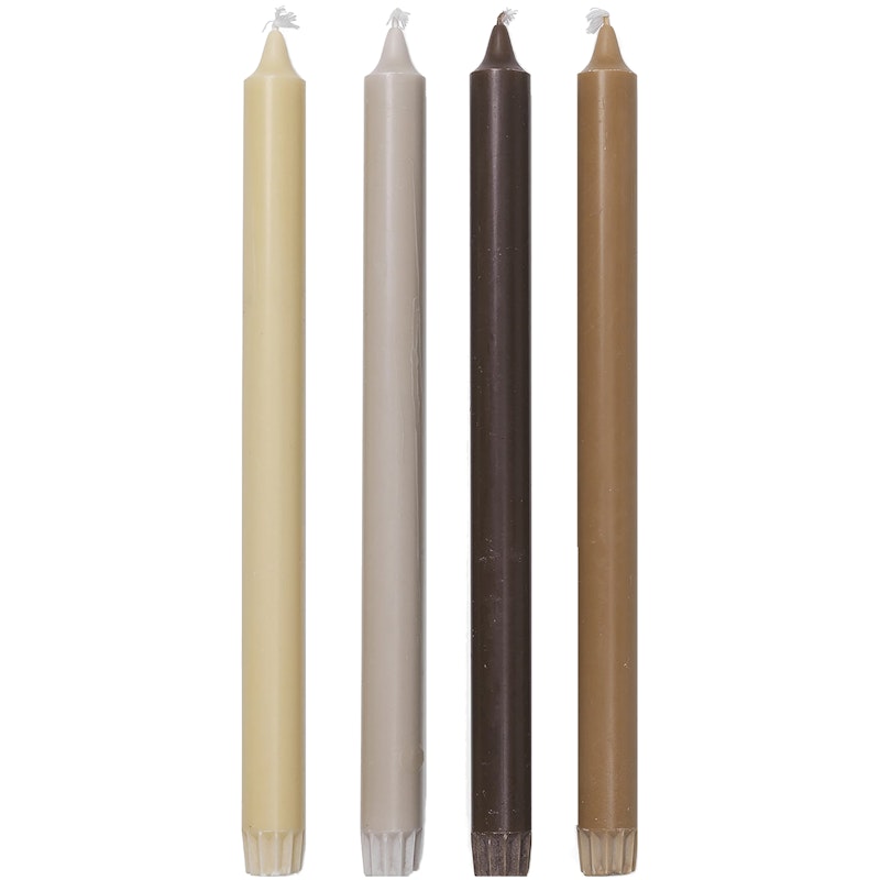 Pure Stearinlys 30 cm 4-pak, Calm Blend