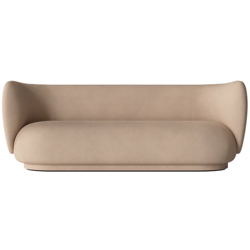 Rico Brushed 3-Personers Sofa, Sand