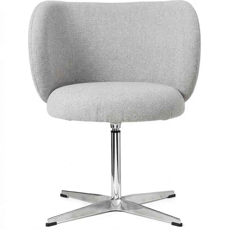 Rico Dining Swivel Bouclé Spisestol, Offwhite
