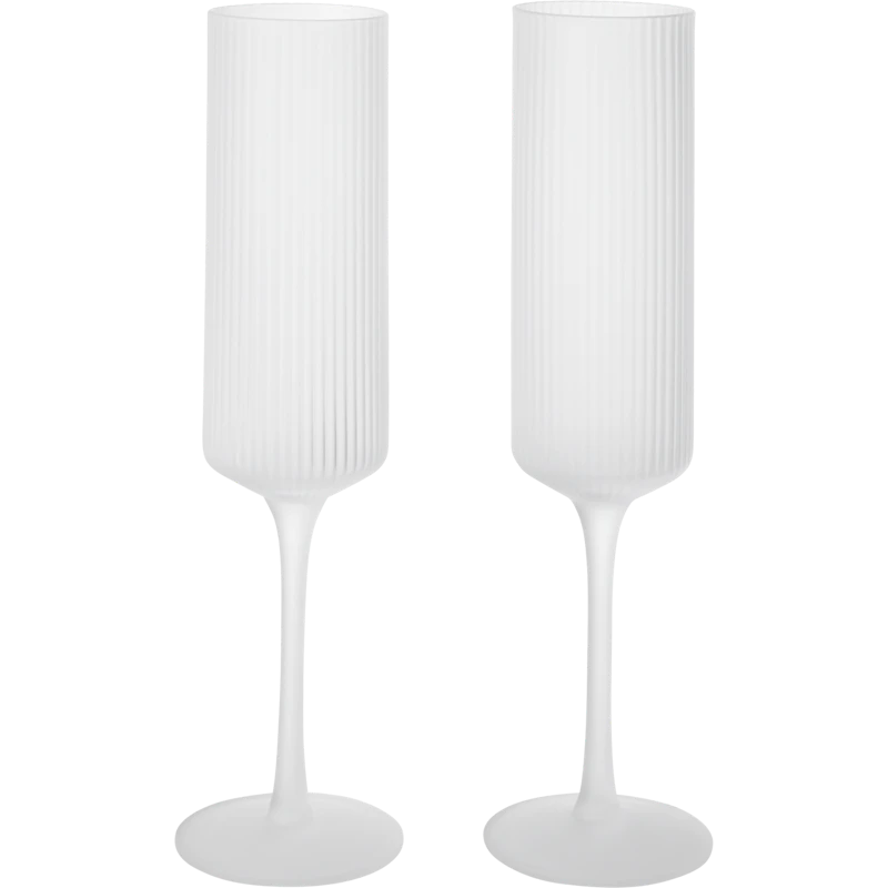 Ripple Champagneglas 2-pak, Frosted