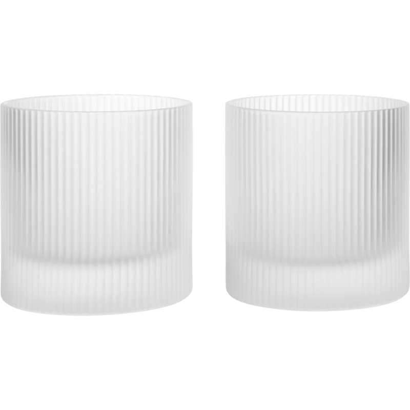 Ripple Drinksglas 2-pak, Frosted