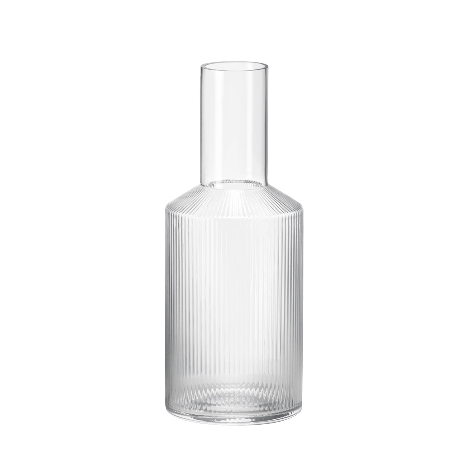 Ferm Living Ripple Karaffel 1 L - Vandkarafler & Vandkander Mundbl&aelig;st Glas Klar - 5439