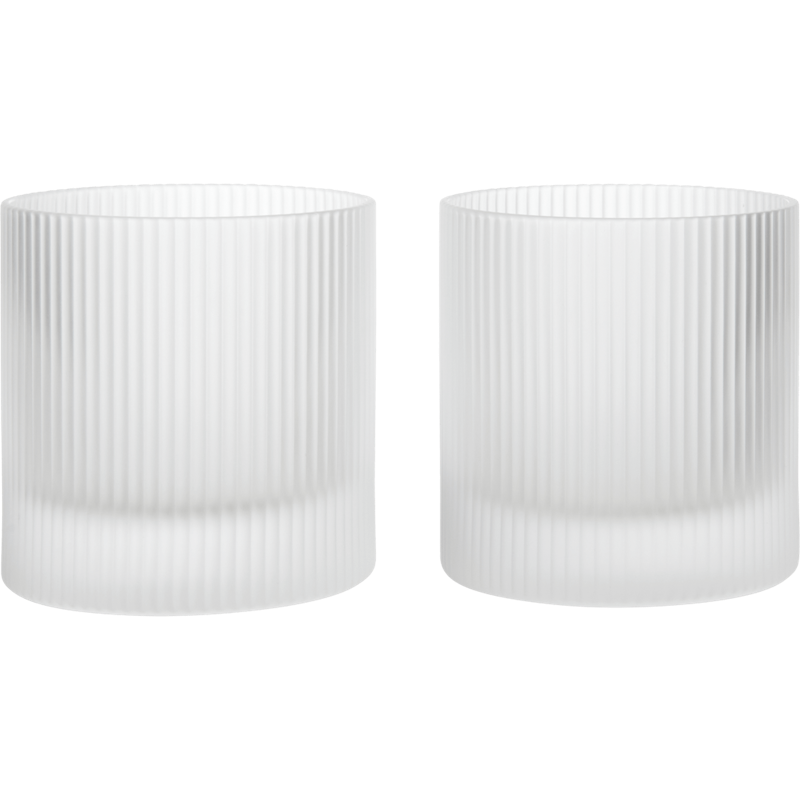Ripple Drinksglas 2-pak, Frosted