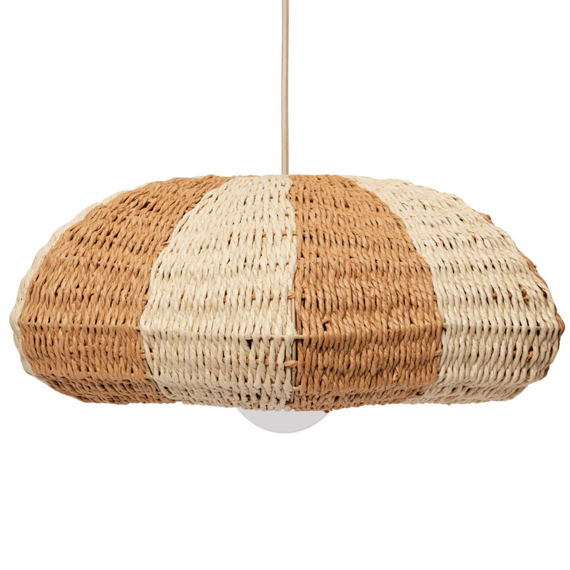 Rivan Lampeskærm Ø45 cm, Offwhite / Naturlig