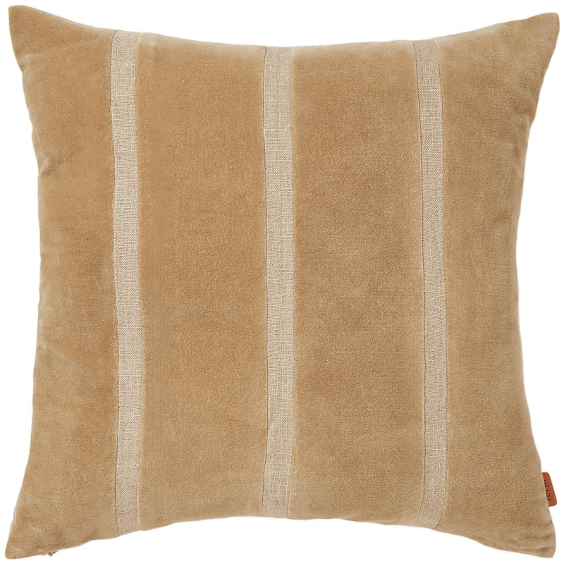 Senti Stripe Pyntepude 50x50 cm, Dark Sand