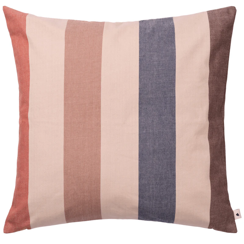 Strand Udendørspude 50x50 cm, Mocha / Indigoblå