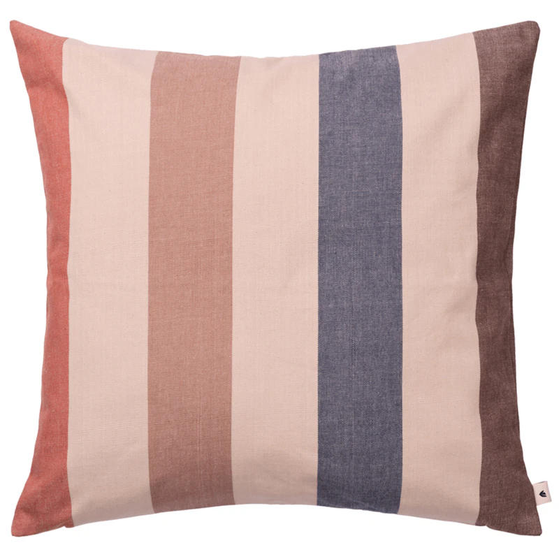 Strand Outdoor Pudebetræk 50x50 cm, Mocha / Indigoblåt / Cashmere