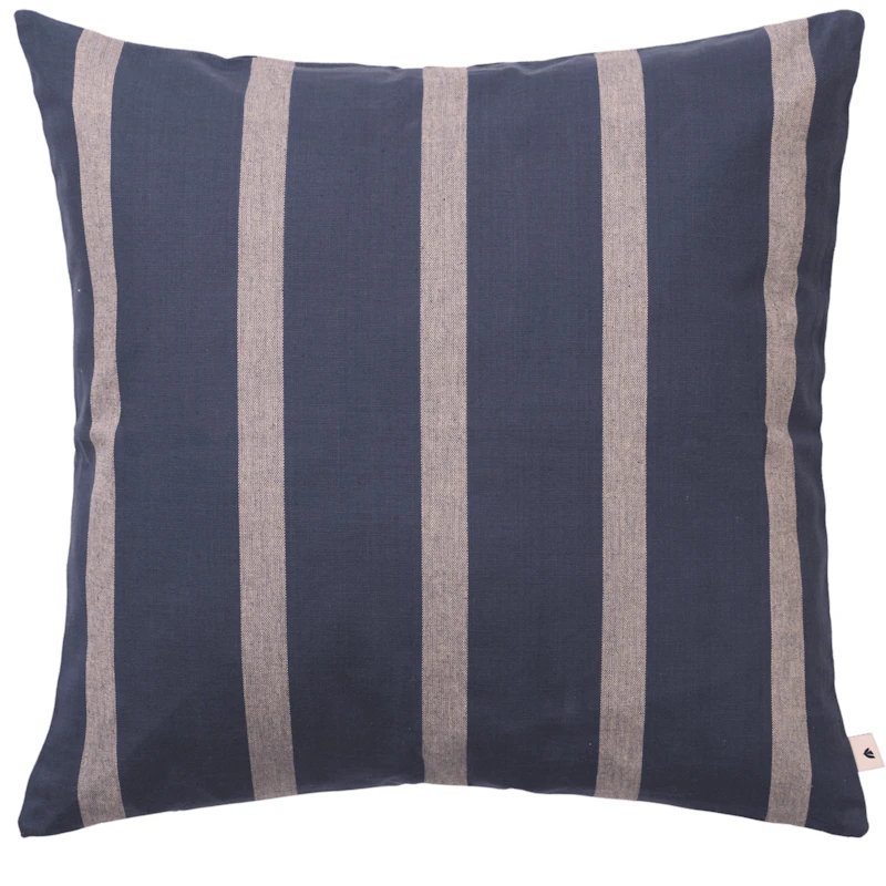 Strand Outdoor Pudebetræk 50x50 cm, Parchment / Indigoblåt