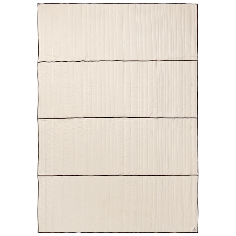 Vari Sengetæppe Naturligt / Dark Chocolate, 180x260 cm