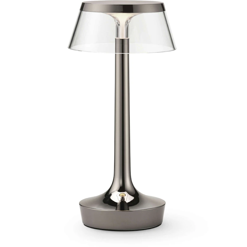 Bon Jour Unplugged Bordlampe Bærbar, Sort Krom
