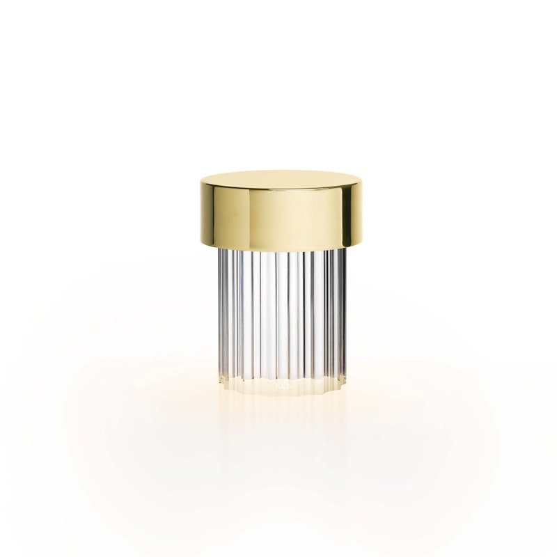 Last Order Fluted Bordlampe, Messing
