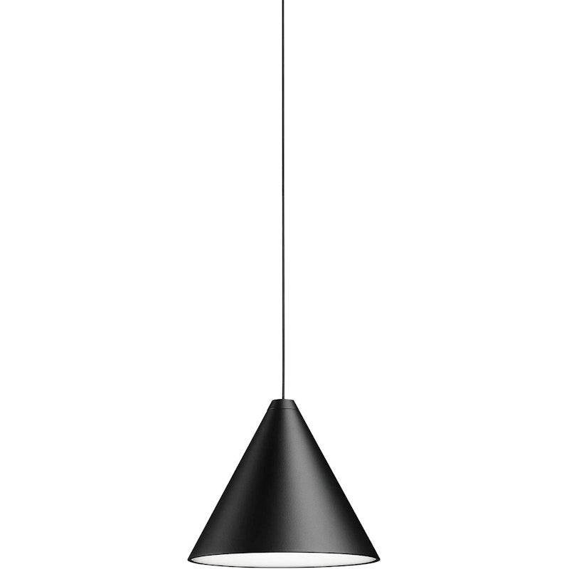 String Light Cone Pendel 12M Dæmpbar Med Soft Touch, Sort