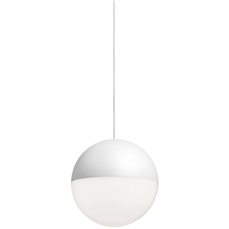 String Light Sphere Pendel 12M Dæmpbar med Soft Touch, Hvid