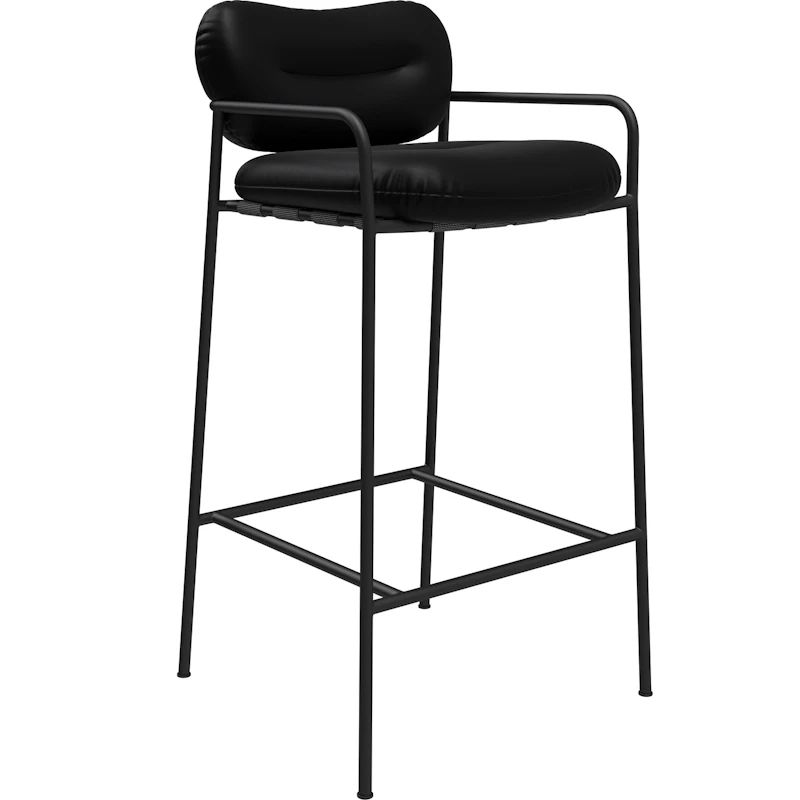 Bollo Bar Stool 75 cm, Elmosoft Black