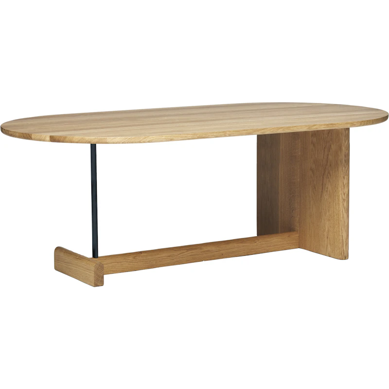 Koku Sofabord Ovalt H:42 cm, Matlakeret Eg