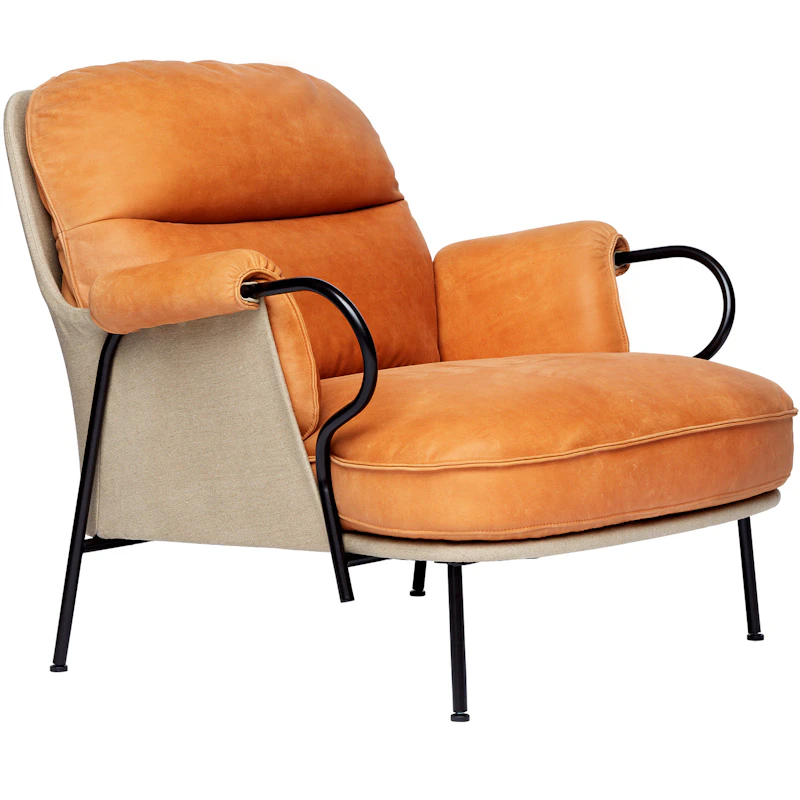Lyra Armchair, Vintage Cognac