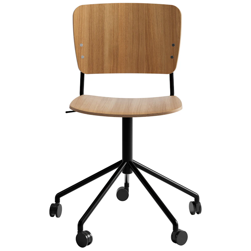 Mono, Black Swivel adjustable/ Lacquered Oak