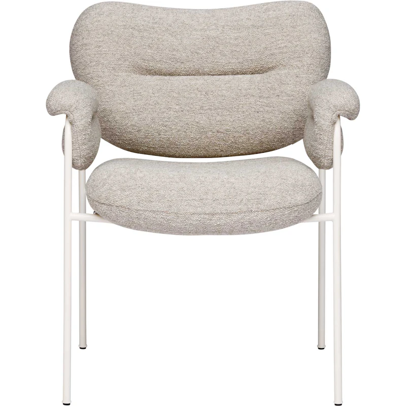 Spisolini Stol, Pearl White Ben / Stof Barnum Sand