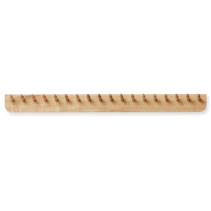 Echo Knagerække 88 cm, Hvidolieret Eg
