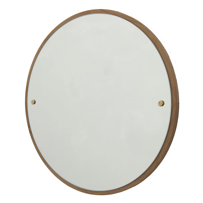 Circle Spejl L, Eg/Messing