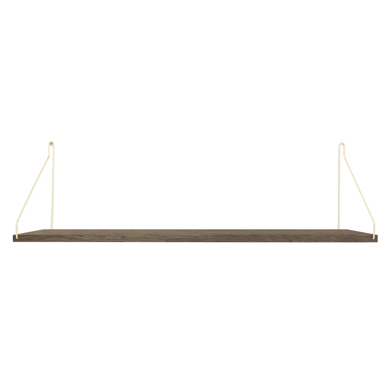 Dark Shelf D20 W80, Brass Brackets