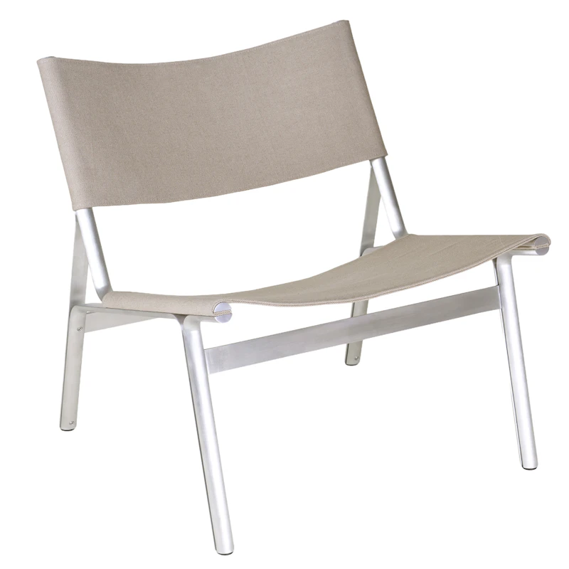 Union Lænestol, Aluminium / Sandstone Linen
